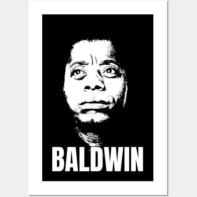 James Baldwin Portrait Wall Art by phatvo